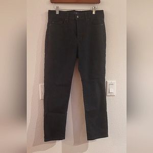 NYDJ 8P Tummy Control Straight Leg Stretch Denim tones of blak blue gray…